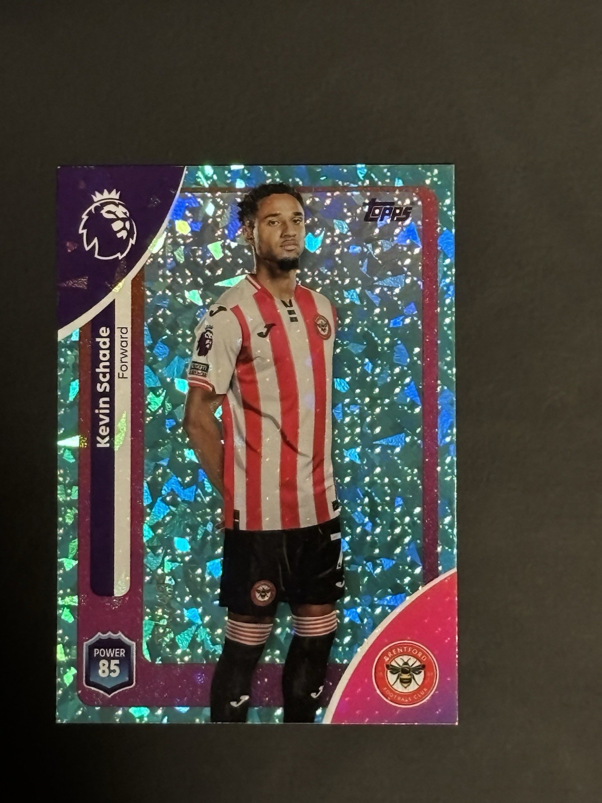 Topps Premier League 2026 Kevin Schade Brentford Aqua Parallel 292/499 for sale on Ebay