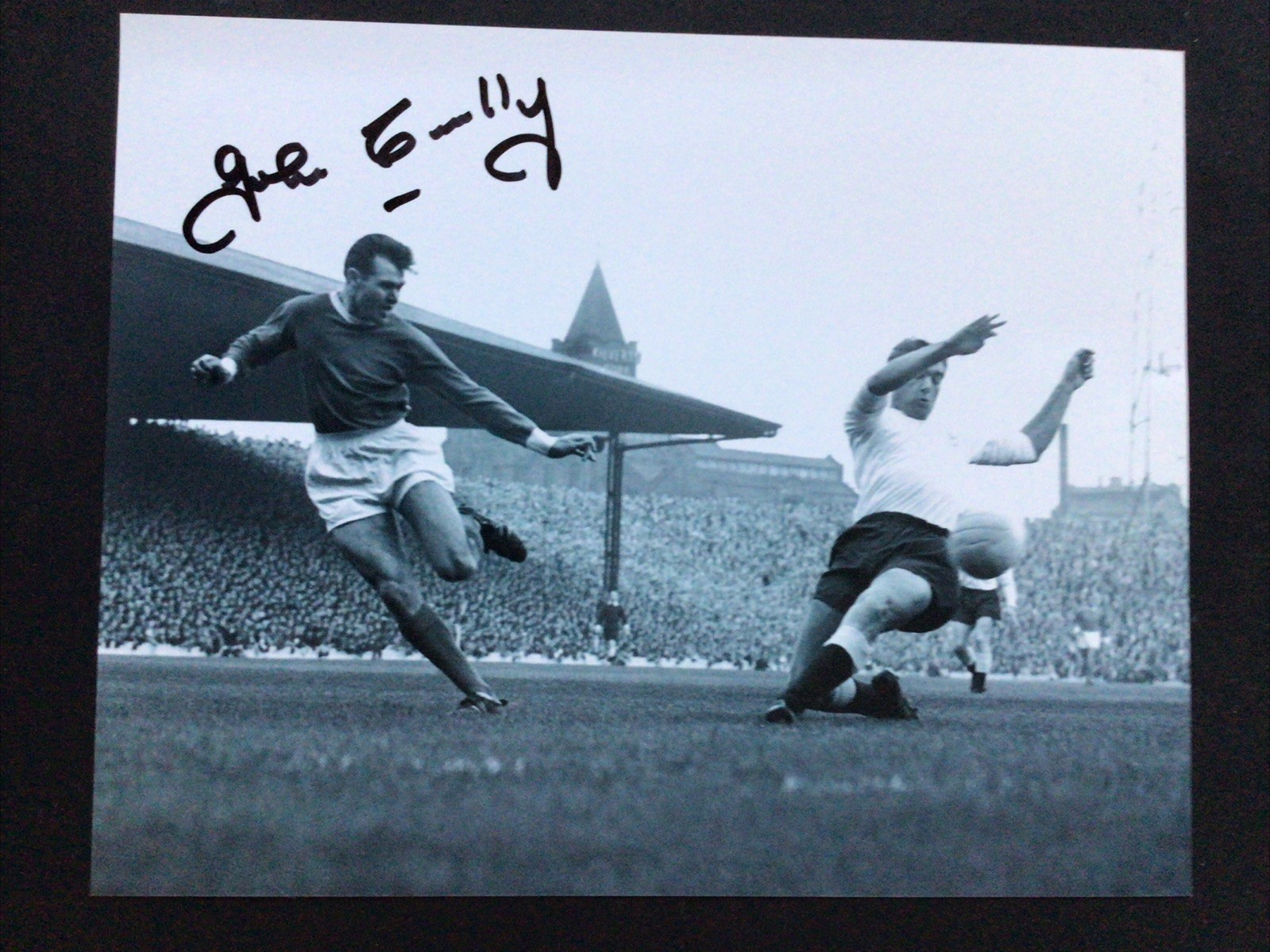 Autograph John Connelly  Burnley / Manchester United Signed 10 x 8 B/ W Photo for sale on Ebay
