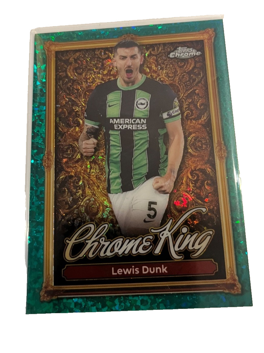 Topps Premier League 25/26 Brighton Lewis Dunk Chrome King Emerald for sale on Ebay