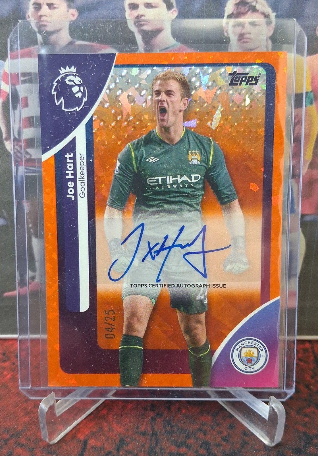 2026 Topps Premier League Joe Hart Auto #AC-JH Orange /25 Manchester City for sale on Ebay