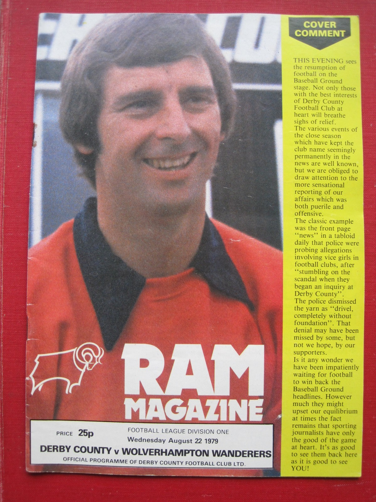 TEN DERBY COUNTY FOOTBALL PROGRAMMES.  