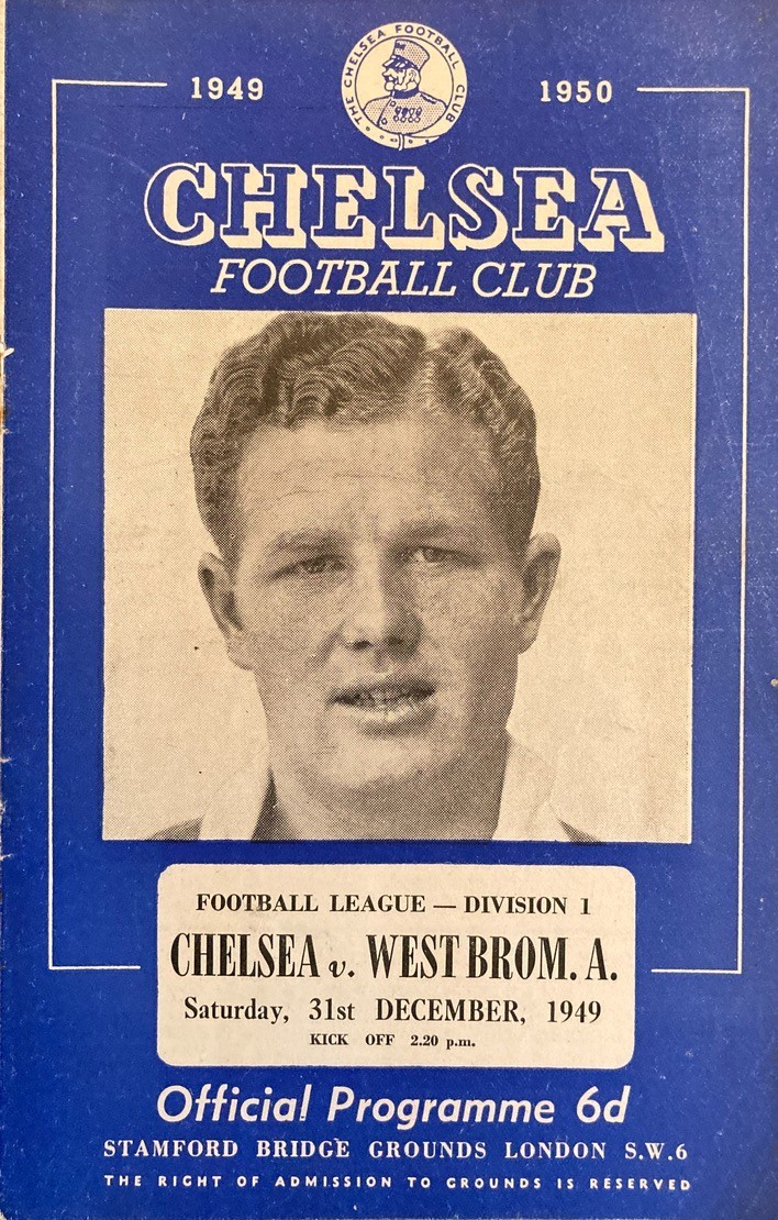 Chelsea v West Bromwich Albion Div 1 1949/50 for sale on Ebay