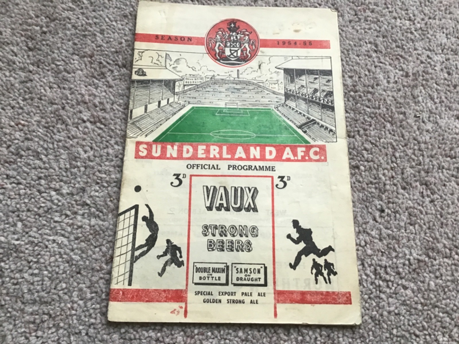 Sunderland v West Bromwich Albion Football Programme 21/8/1954. for sale on Ebay