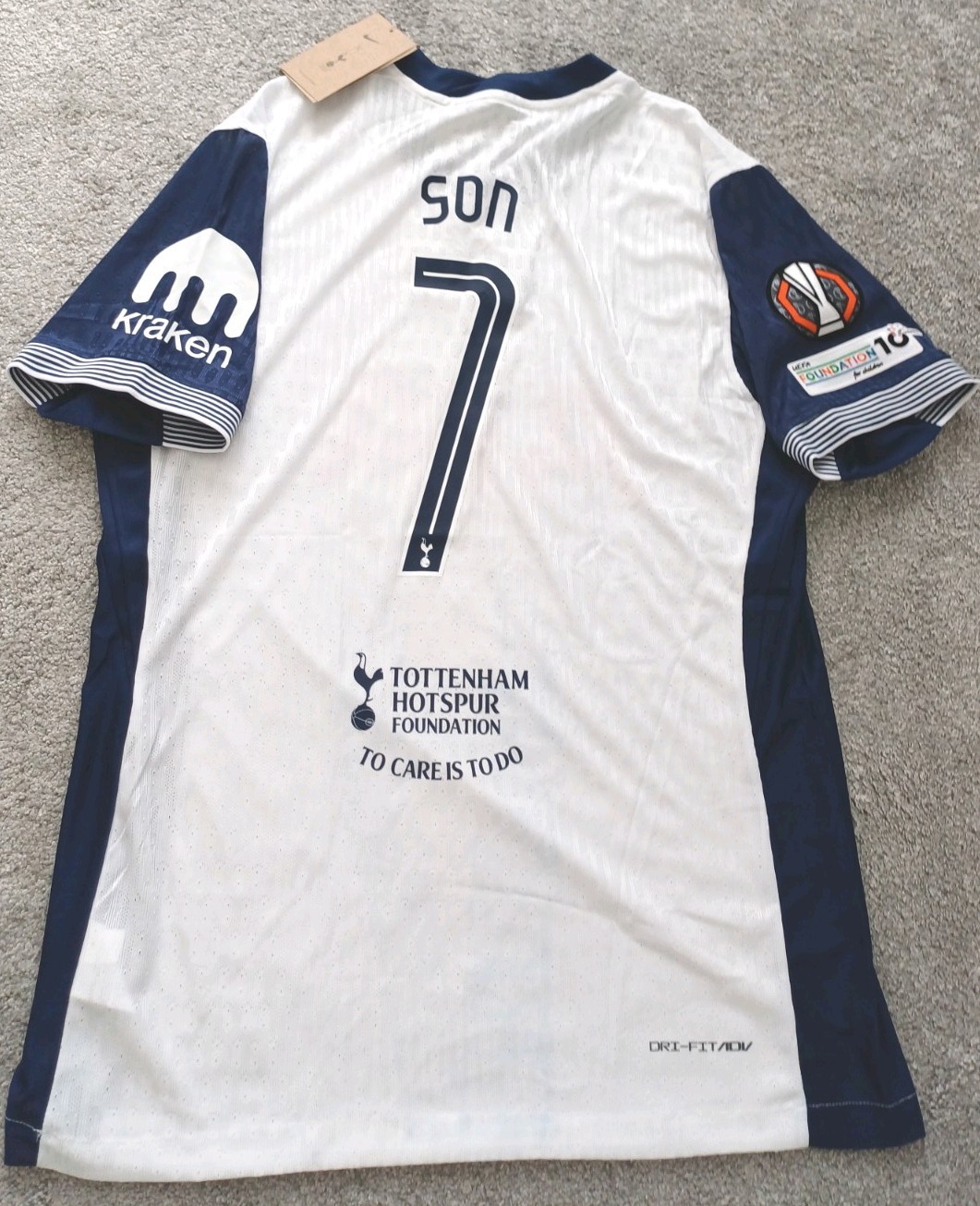 Tottenham Spurs Shirt . Player Version SON 7 Europa League Final BNWT XL  for sale on Ebay