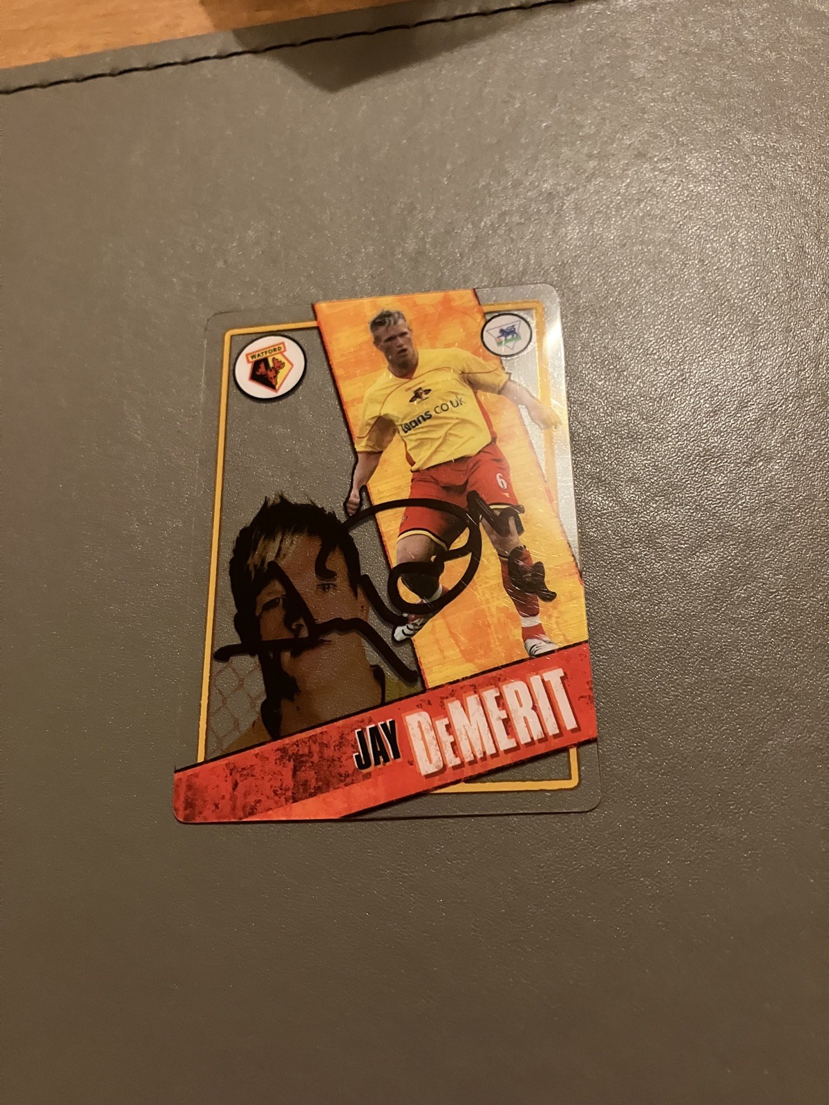 Hand signed  jay demerit #87 Premier League i-Cards 2006-7 Topps Card Watford  for sale on Ebay
