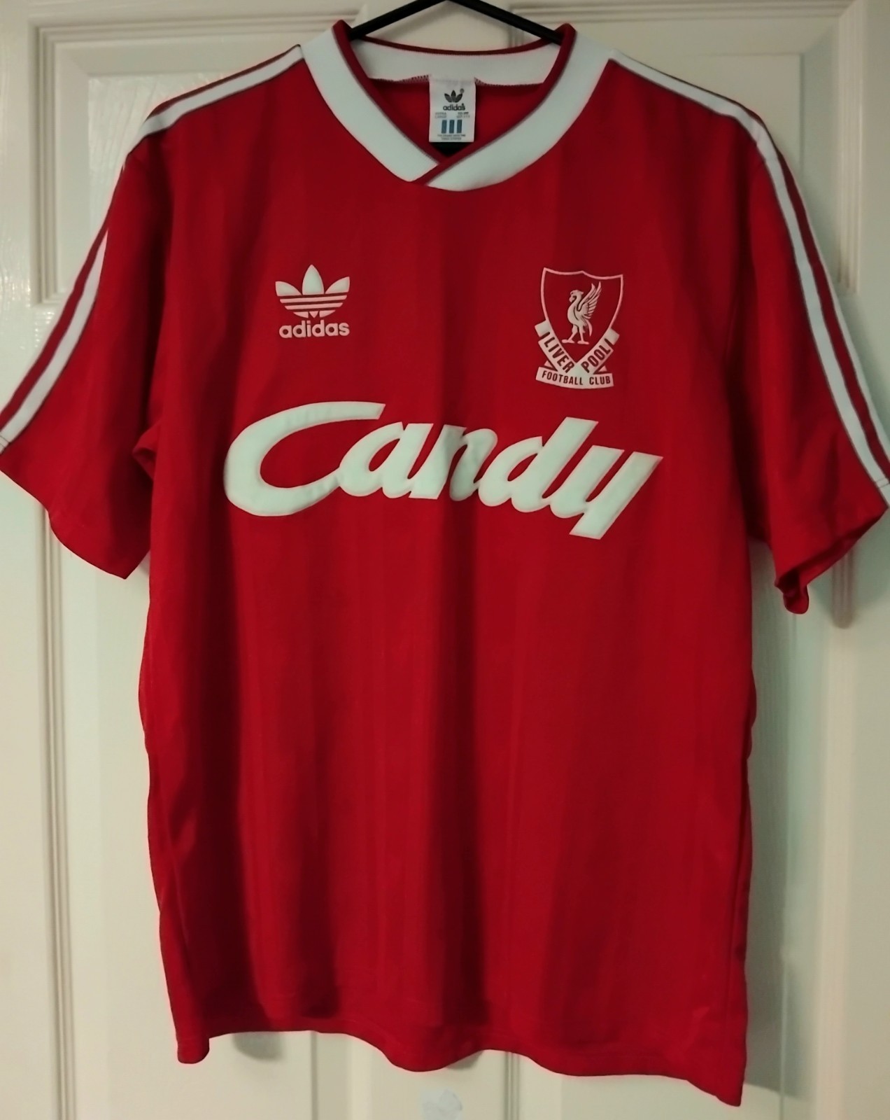 Original Liverpool Adidas Home Shirt 1988/89 Size XL Candy for sale on Ebay