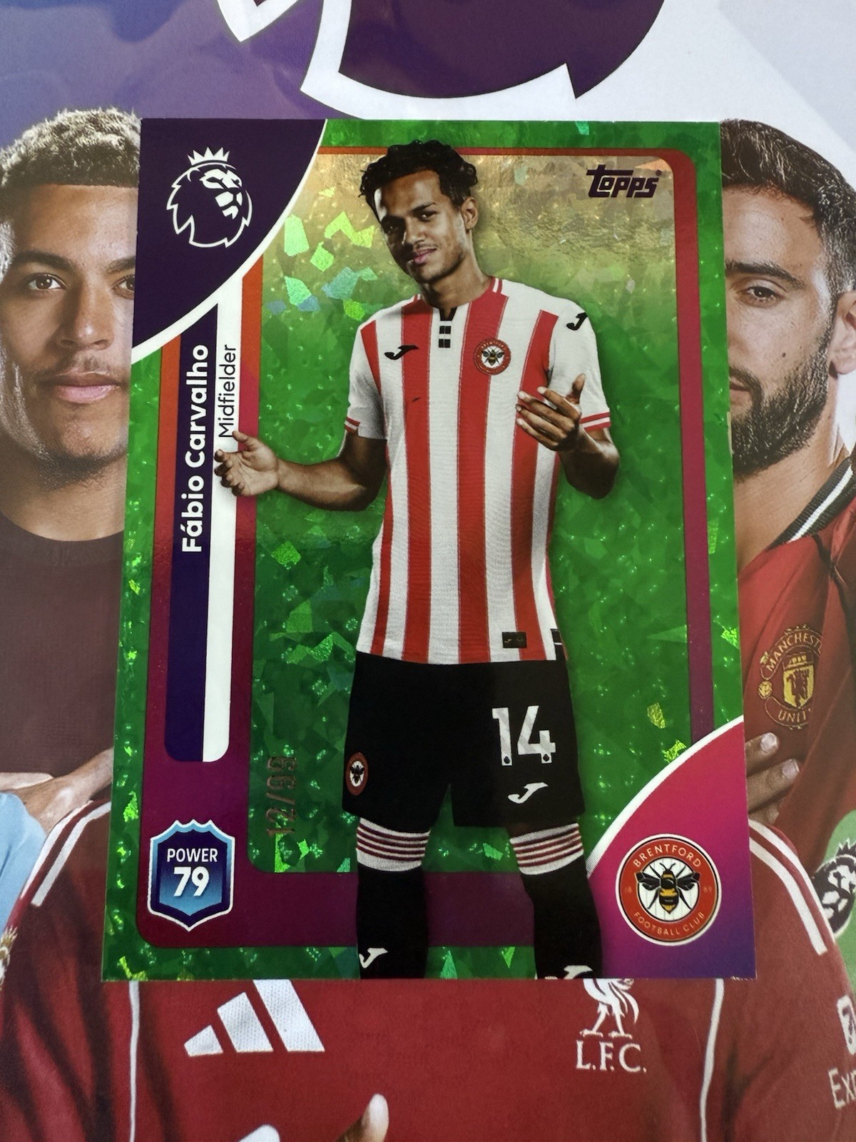 Topps Premier League 2025/2026 Fabio Carvalho /99 Brentford #12 for sale on Ebay