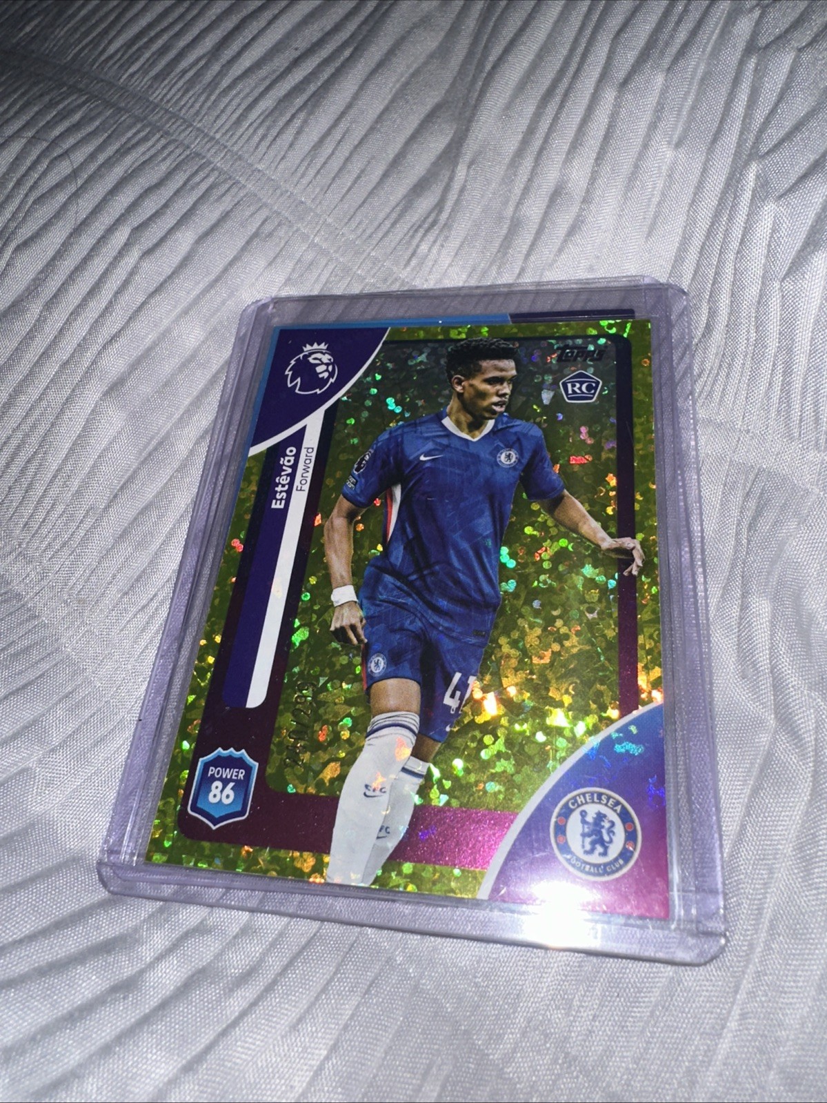 Topps Premier League 2025/2026 Estevao Chelsea Rookie Card 240/299 for sale on Ebay