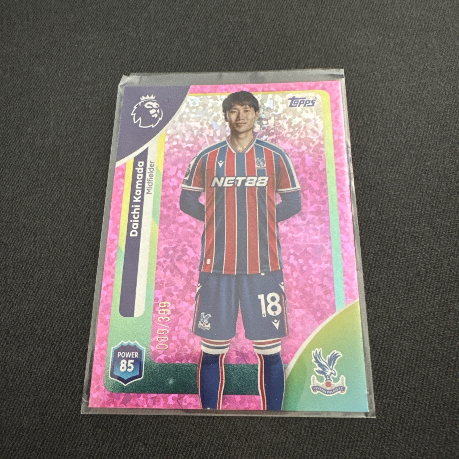 Topps Premier League 25/26 Crystal Palace Daichi Kamada Pink Sparkle #099 /399 for sale on Ebay