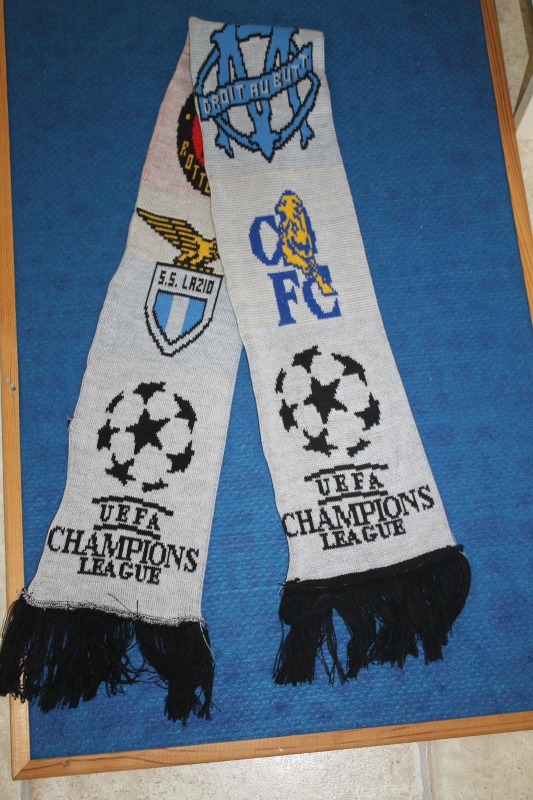 (937) CHELSEA FOOTBALL CLUB UEFA   CHAMPIONS LEAGUE  2 SCARF for sale on Ebay