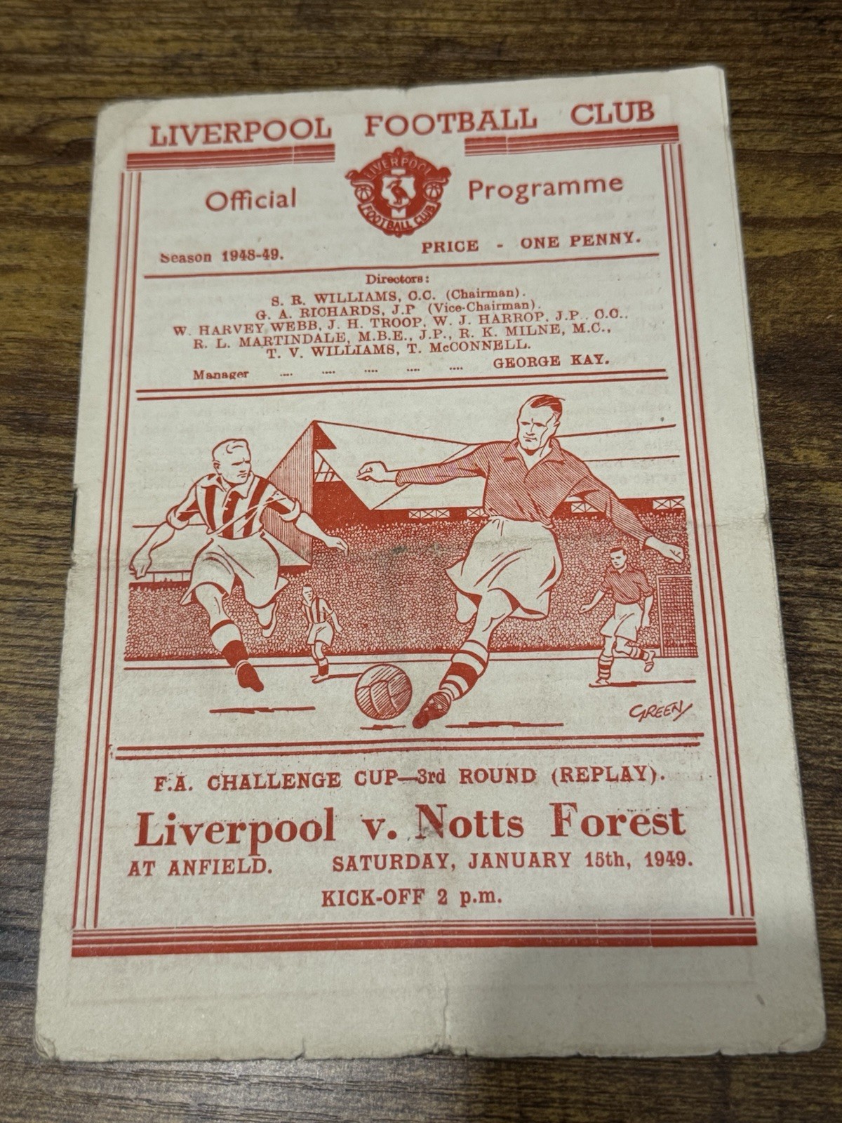 48/49   Liverpool V Nottingham Forest FA CUP FOOTBALL Programme for sale on Ebay