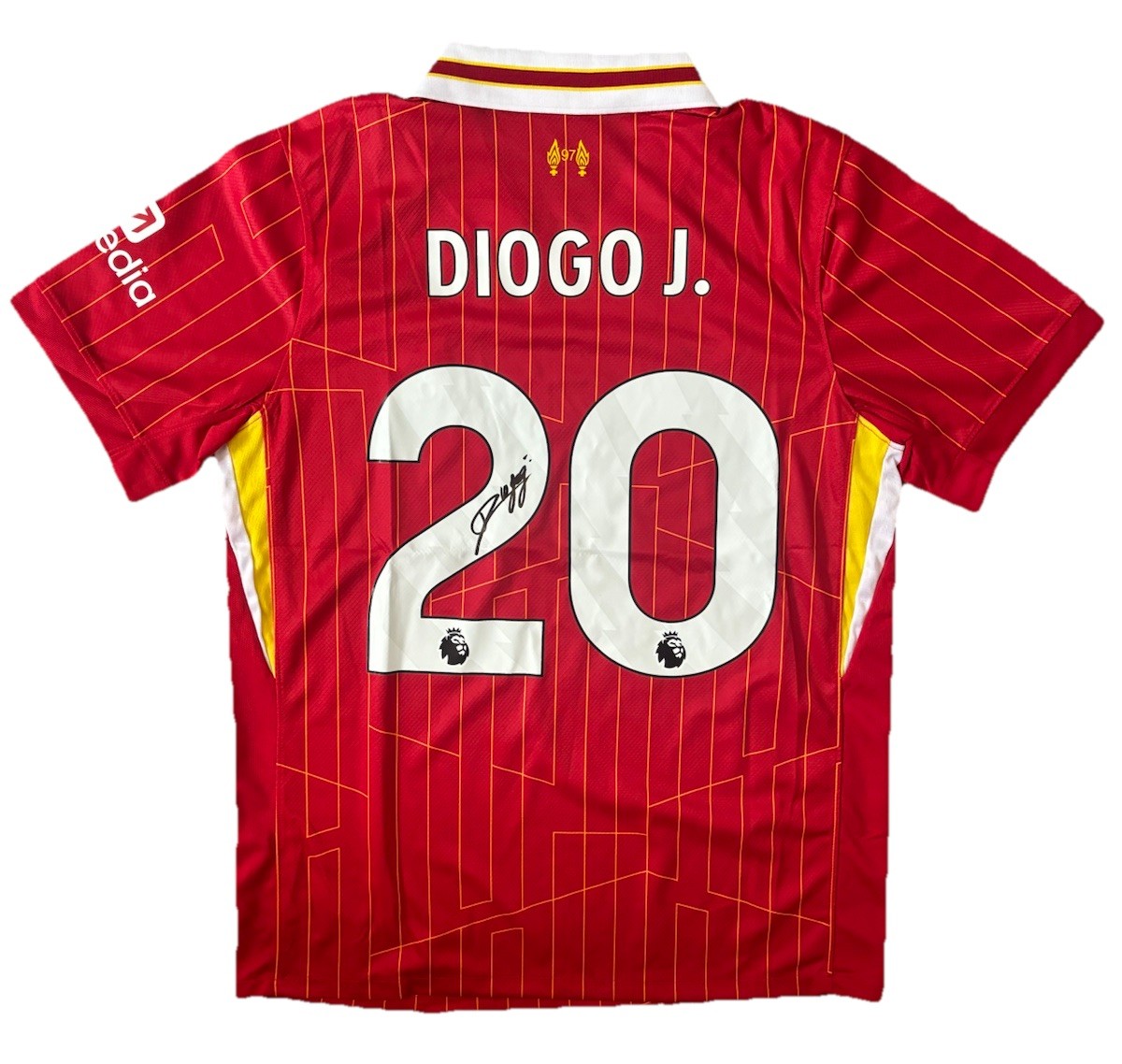 DIOGO JOTA Hand Signed 2024/25 HOME FC Liverpool Shirt FOOTBALL Legend RARE*COA for sale on Ebay