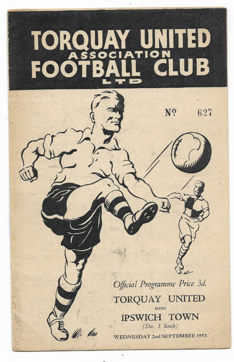 1953/54 Division 3 South - TORQUAY UNITED v. IPSWICH TOWN for sale on Ebay