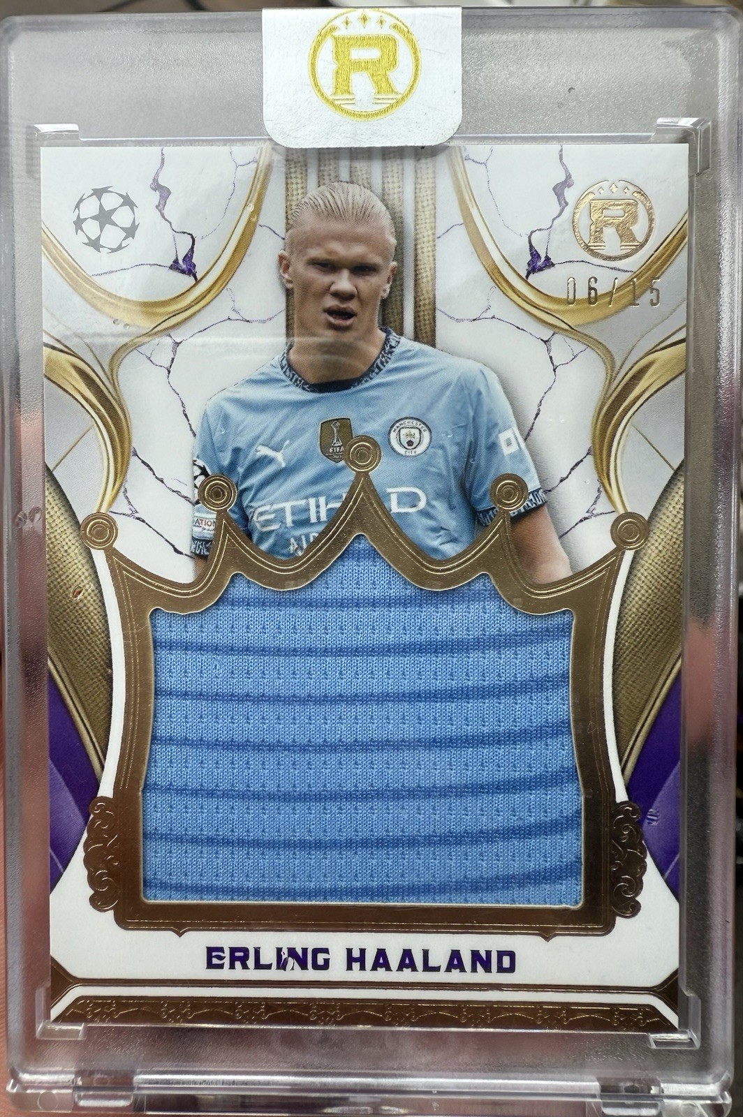 Topps Erling Haaland Manchester City Reverence Player worn patch /15 for sale on Ebay