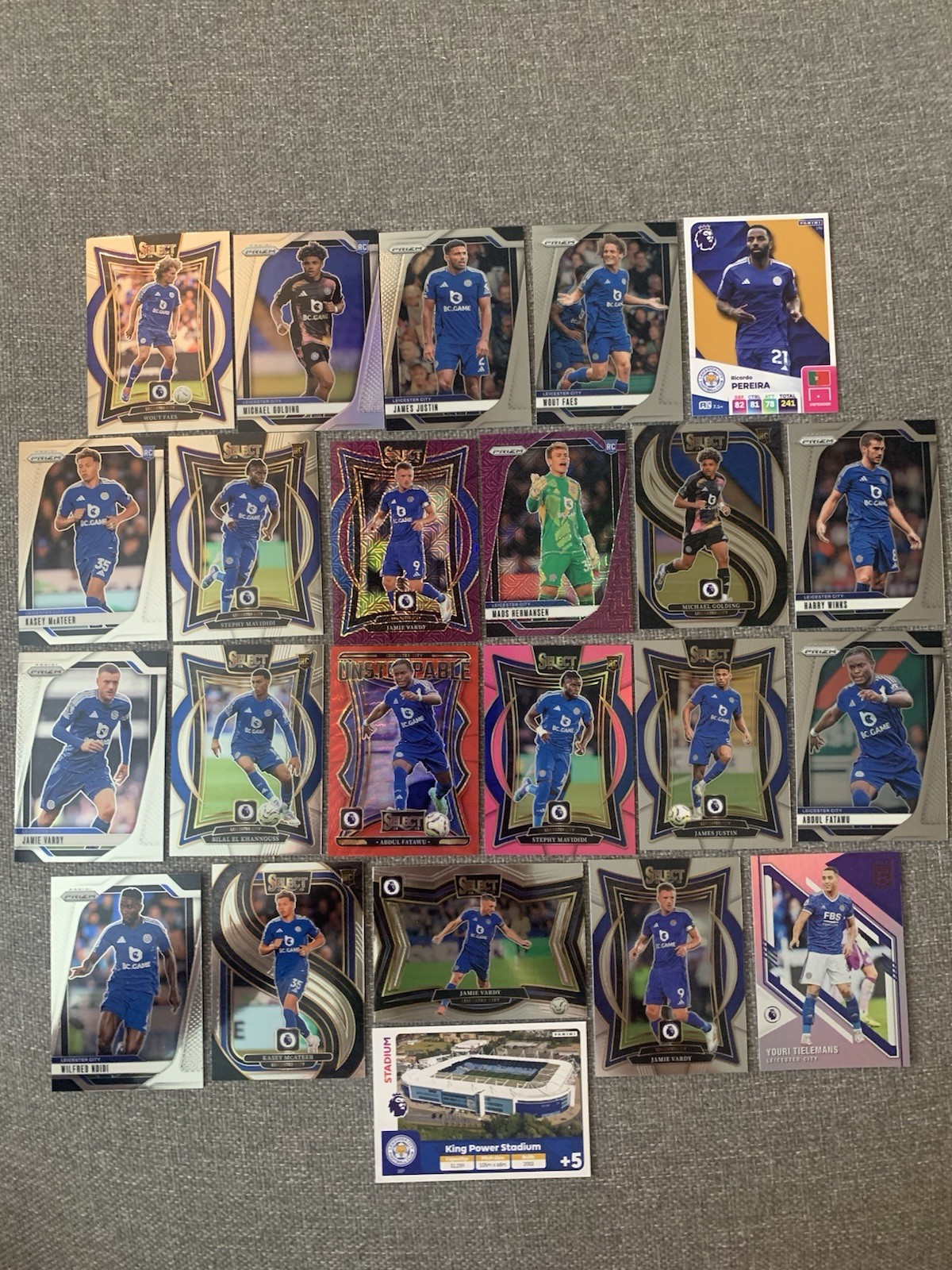 Leicester City 23 Card Bundle Includes 2x Abdul Fatawu Numbered Cards & More for sale on Ebay