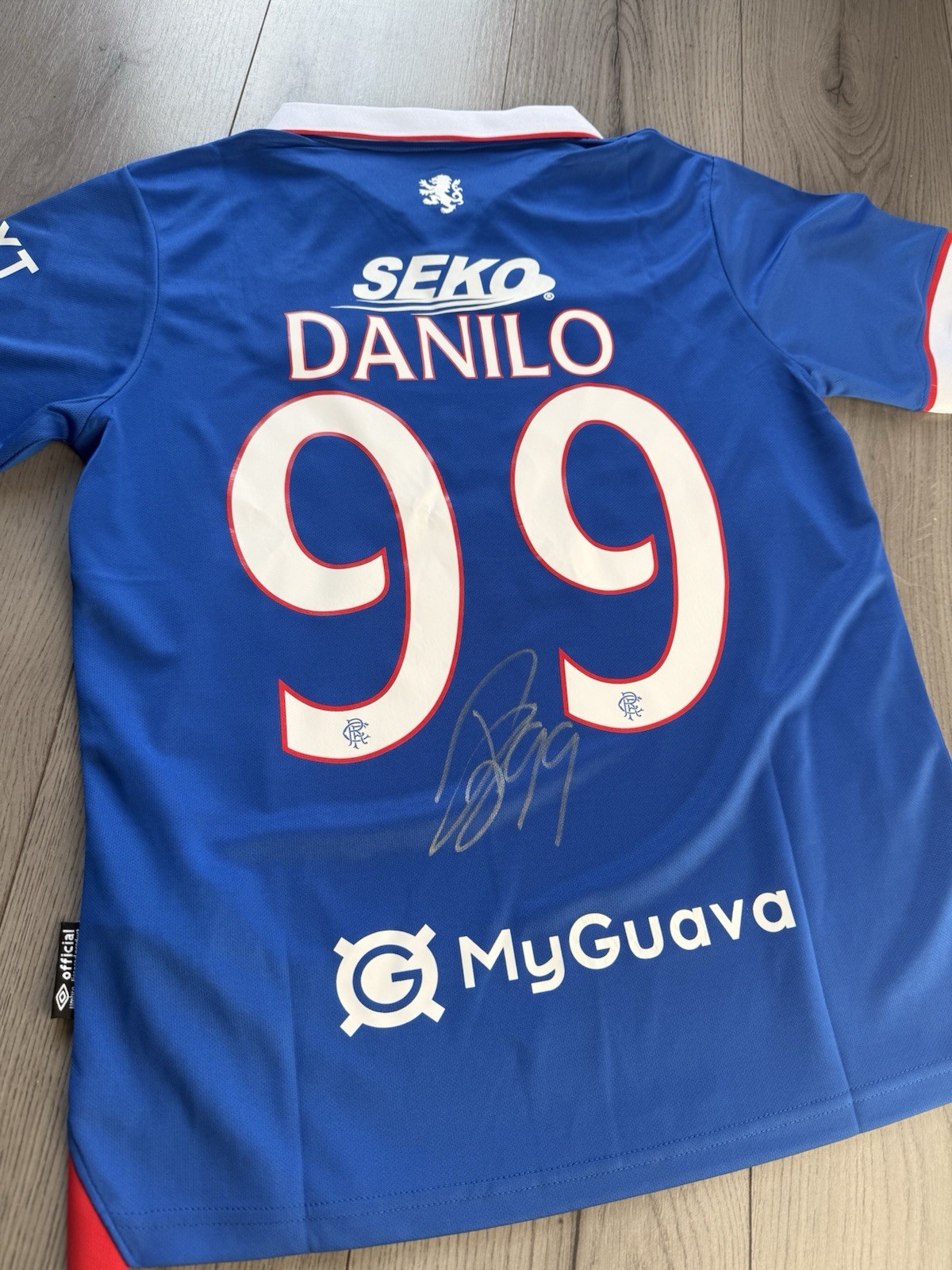 Danilo Signed Rangers Fc Football Shirt With COA for sale on Ebay