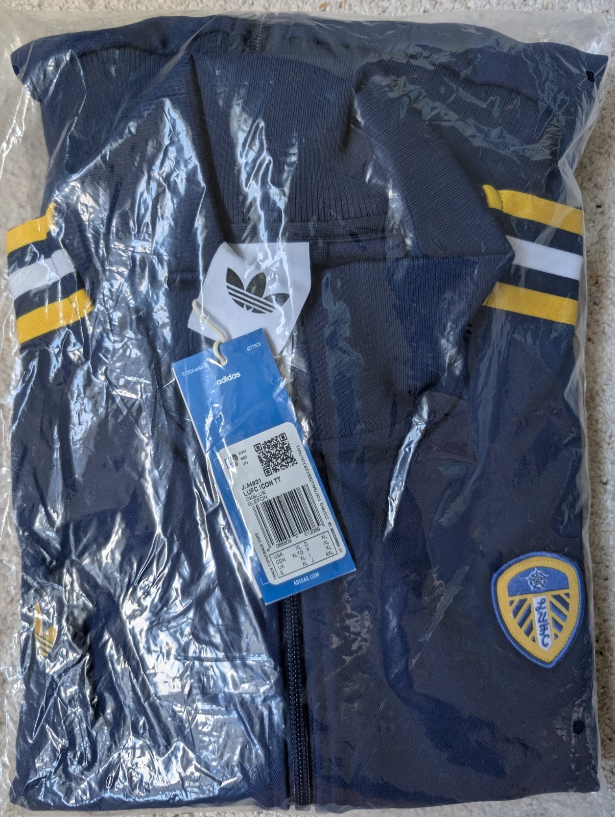 Leeds United x Adidas Icon Track Top - Size XL - Brand New for sale on Ebay