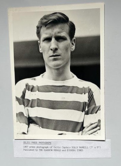 BILLY MCNEILL  CELTIC 1957 PRESS PHOTO 7 x 5 for sale on Ebay
