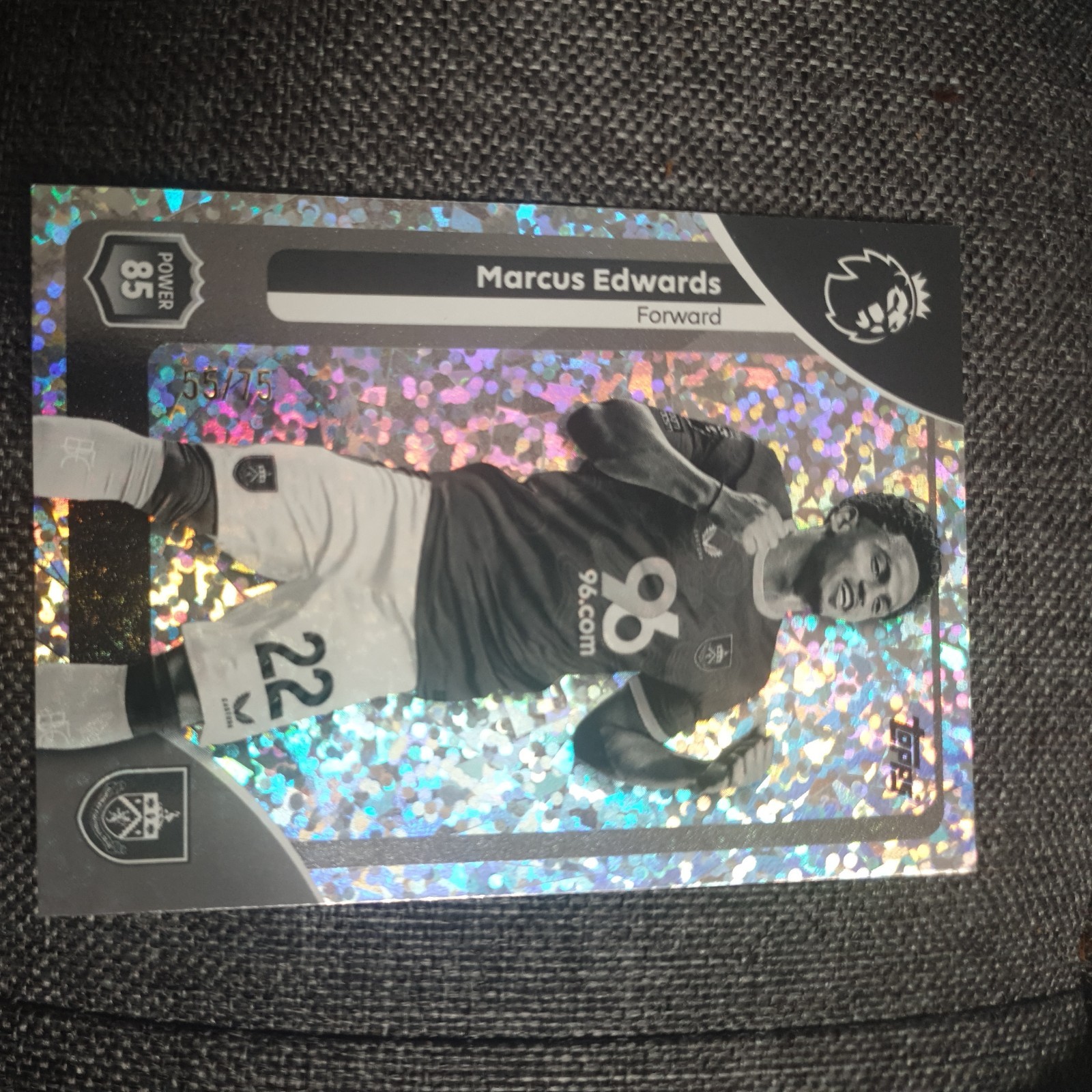Topps Premier League 25/26 Burnley - Marcus Edwards #317 Parallel 20/50 Base for sale on Ebay