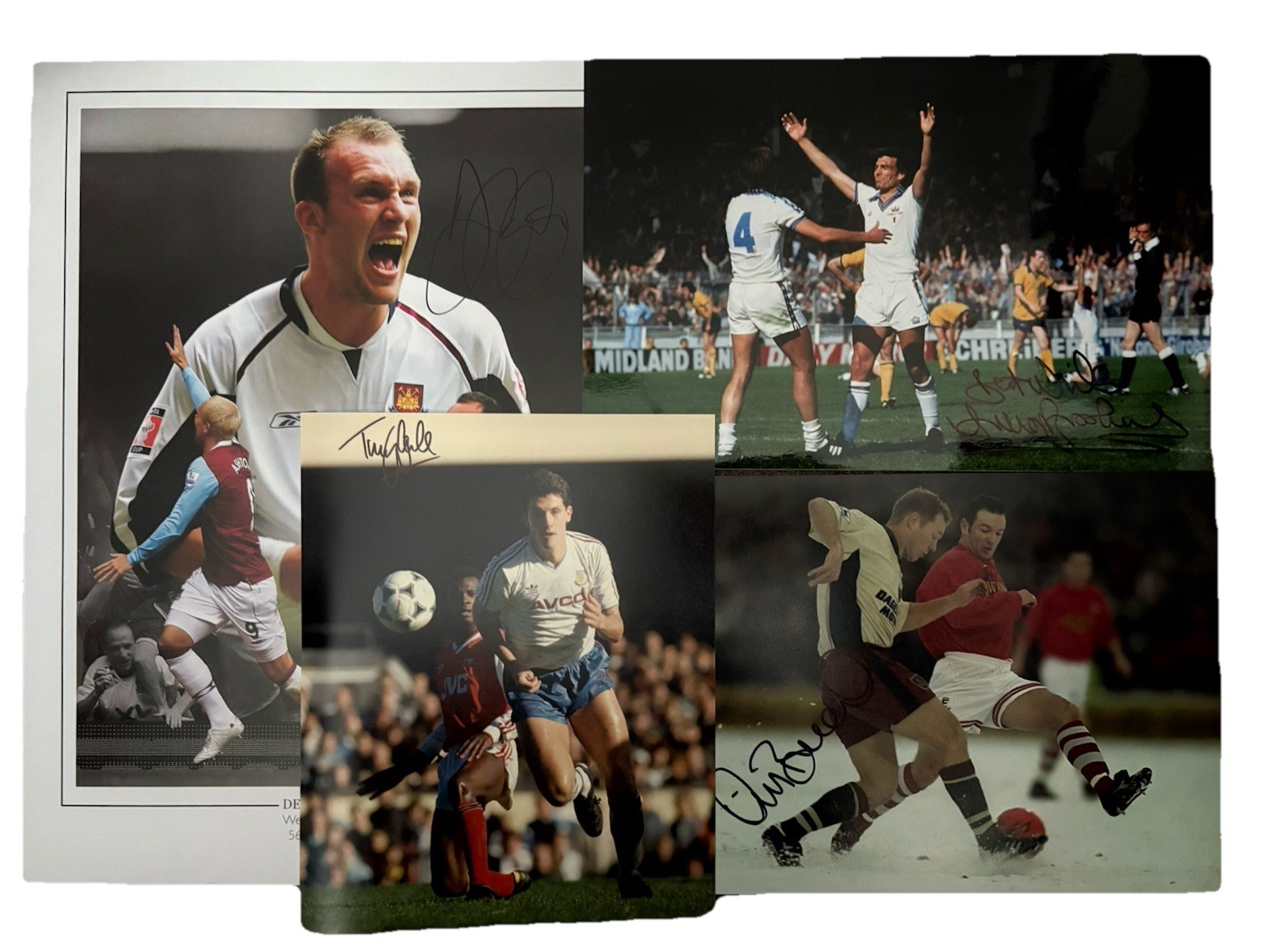 WEST HAM *99p START* SIGNED BARGAIN BUNDLE - BROOKING, BREACKER, ASHTON & GALE for sale on Ebay