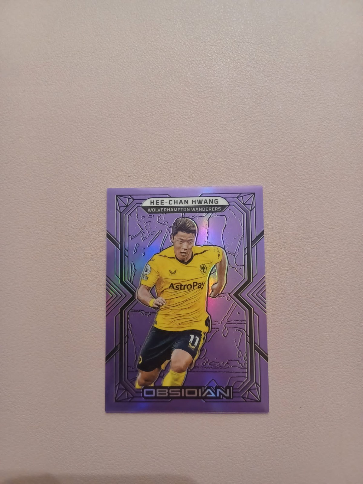 Hee-Chan Hwang 2022/23 Panini Obsidian Purple Flood Etch 7/25 Wolves for sale on Ebay