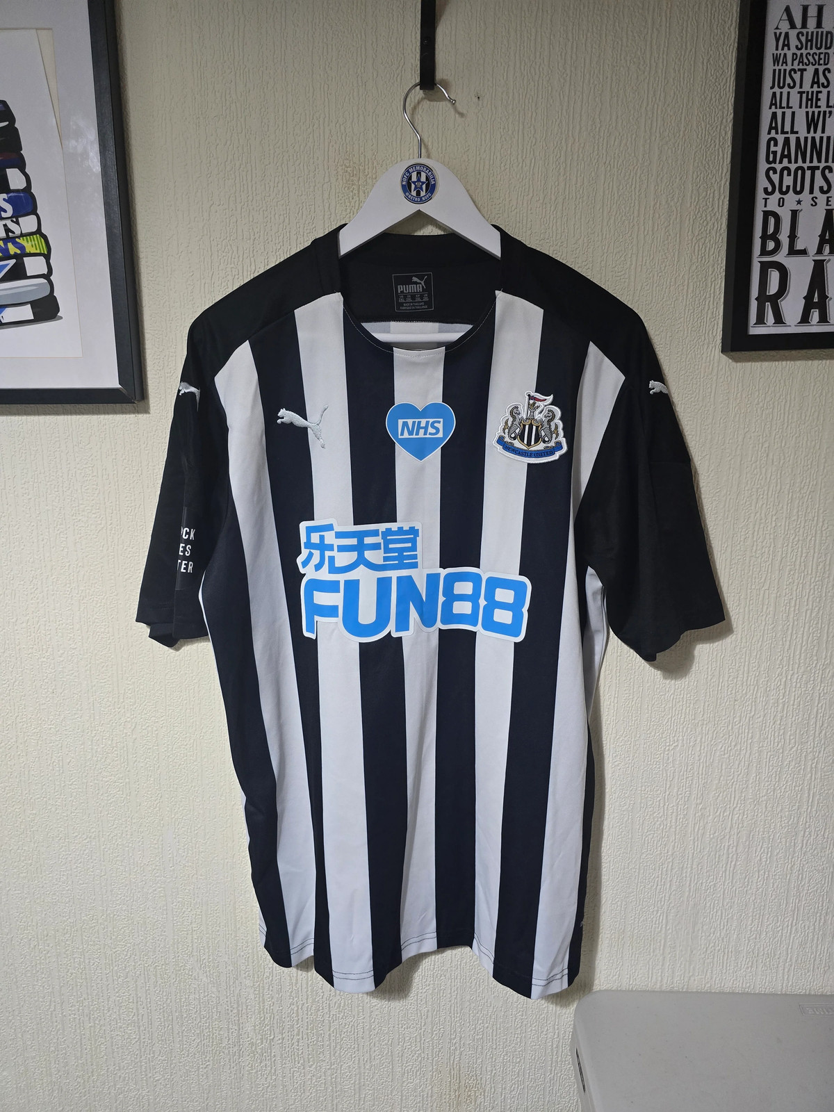 Newcastle United 2020/21 Puma NHS/BLM home shirt #6 LASCELLES - XXL for sale on Ebay