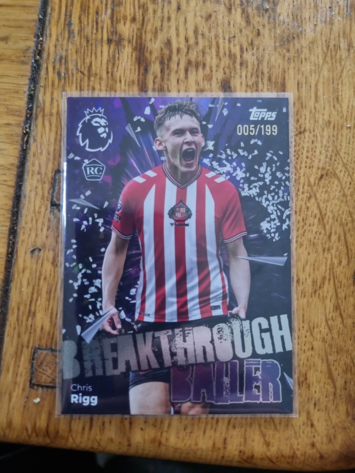 Chris Rigg Breakthrough Baller Numbered Paralell 05/199 Sunderland Mint for sale on Ebay
