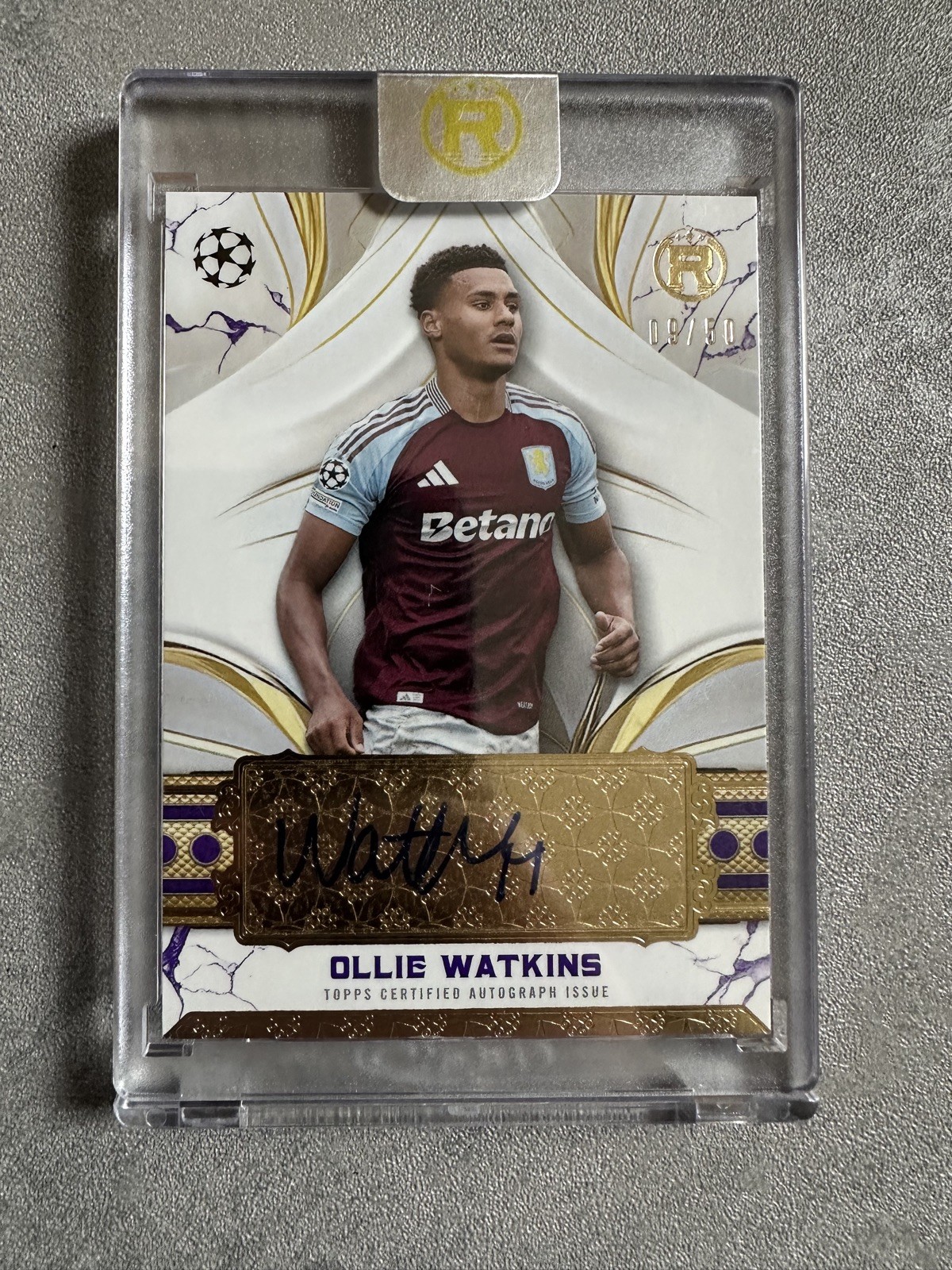 Topps Reverence 2024/25- Ollie Watkins auto 9/50 - Aston Villa  for sale on Ebay