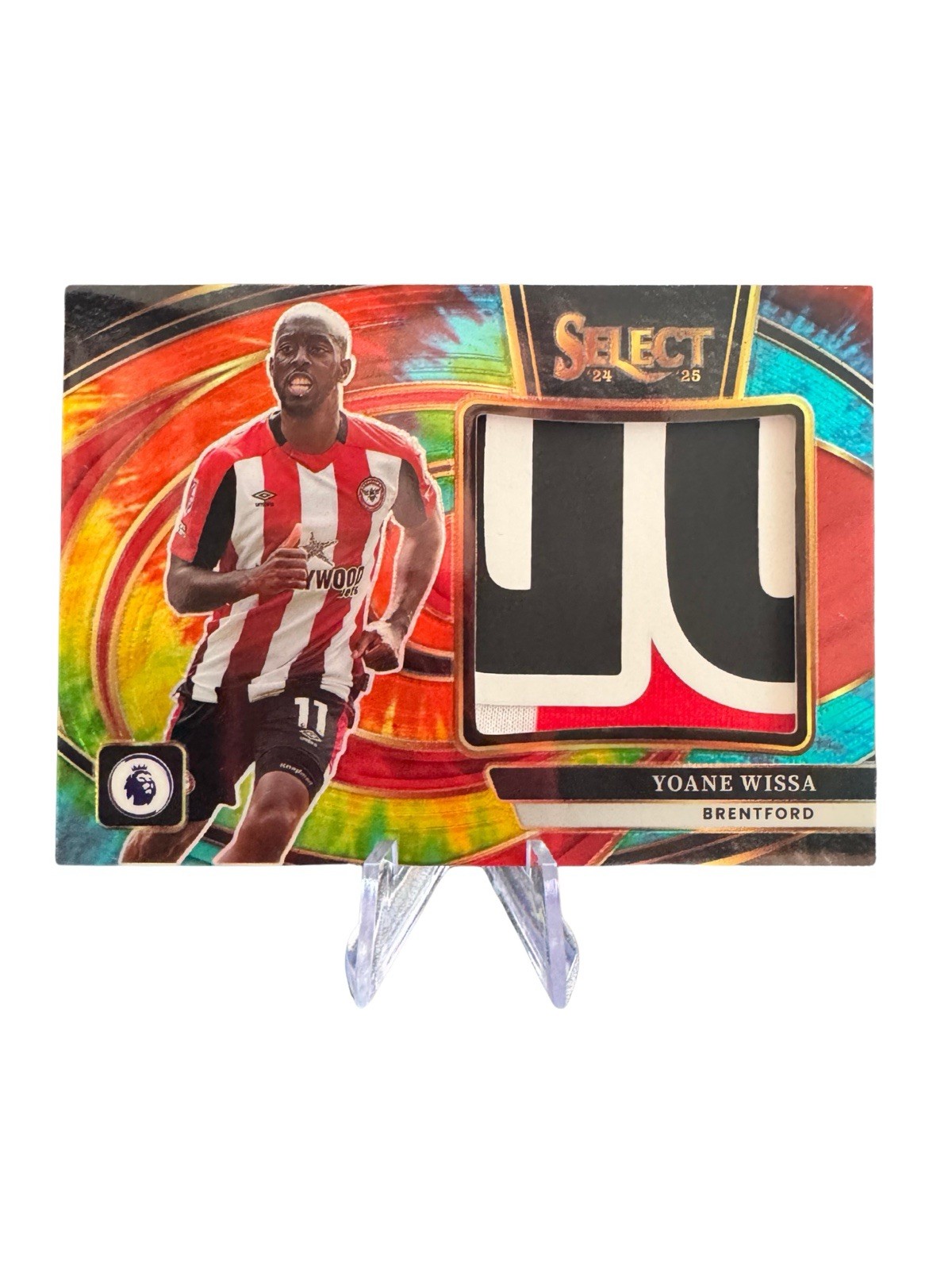 2024-25 Panini Select Premier League Yoane Wissa Tie Dye Patch /4 Brentford SSP for sale on Ebay
