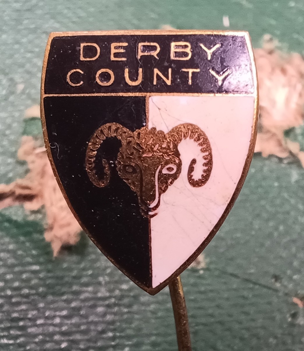 RARE England Derby County FC Football Club Enamel Pin Badge 1 for sale on Ebay