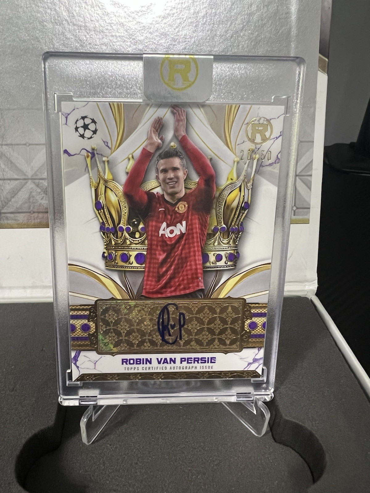 Robin Van Persie Manchester United Topps Reverence Auto 28/50 for sale on Ebay
