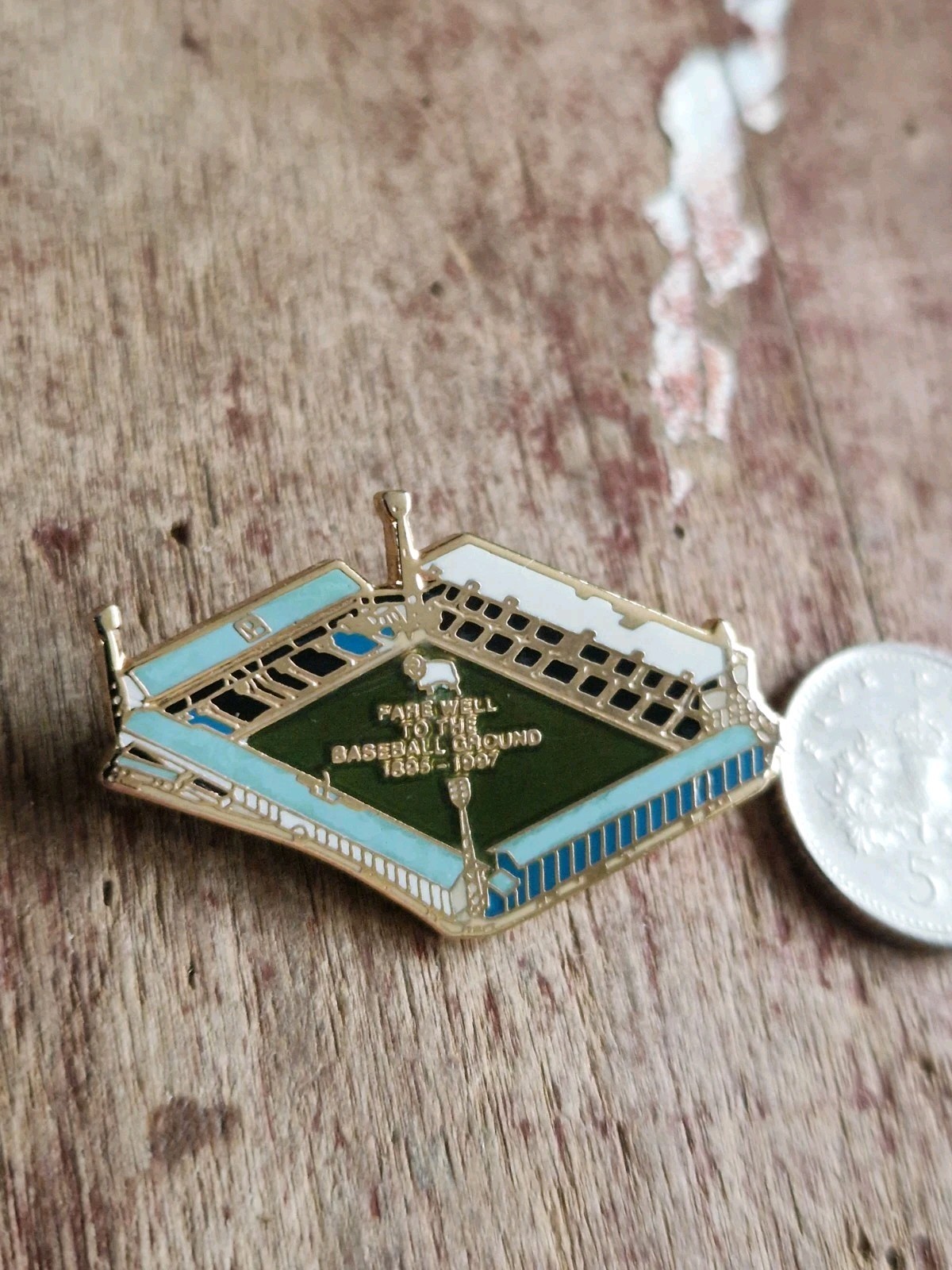 DERBY COUNTY F C - VINTAGE FAREWELL  BASEBALL GROUND COLLECTABLE  FOOTBALL BADGE for sale on Ebay