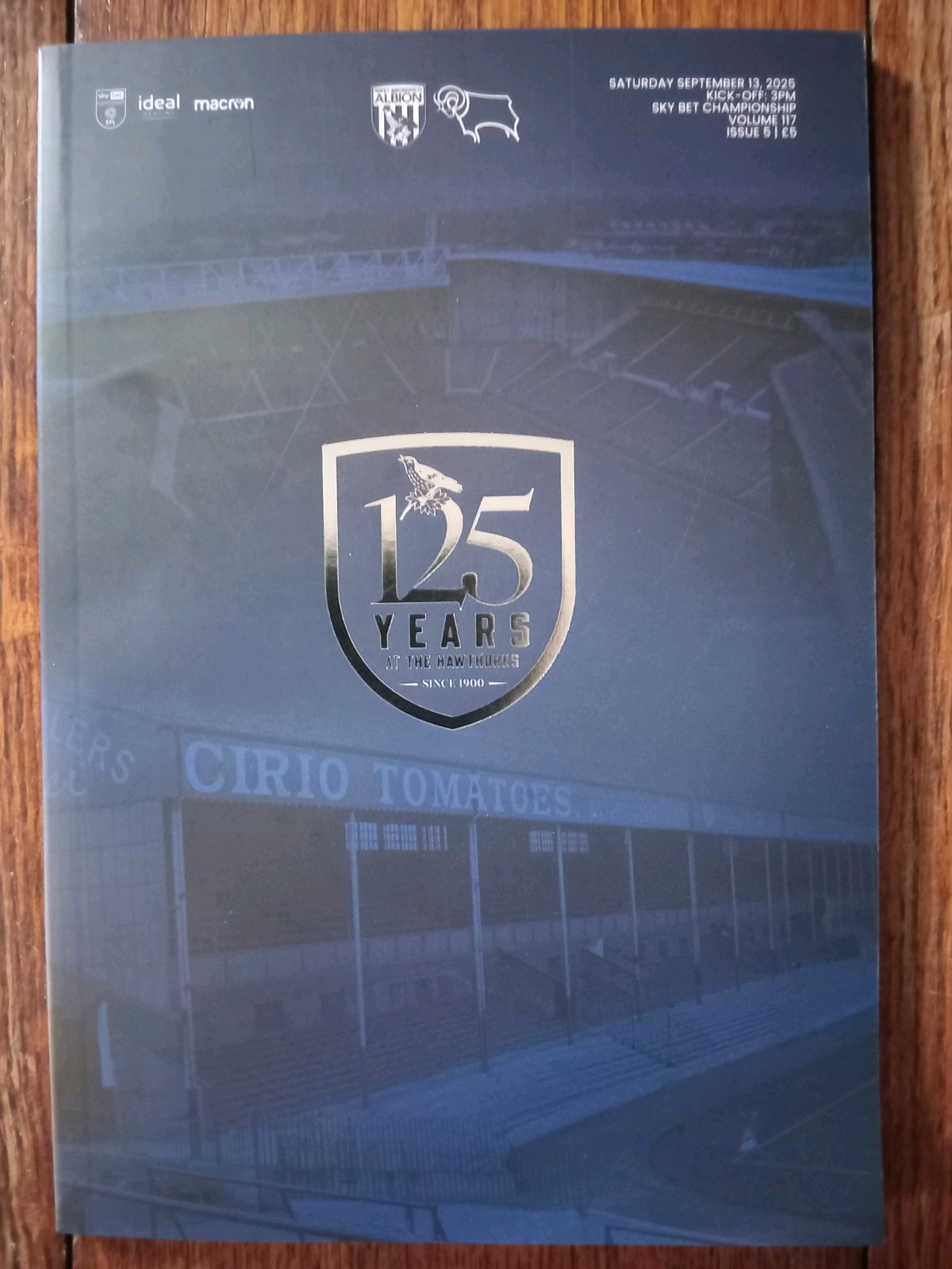 2025/26 West Bromwich Albion v Derby County Championship 13/9/25 for sale on Ebay