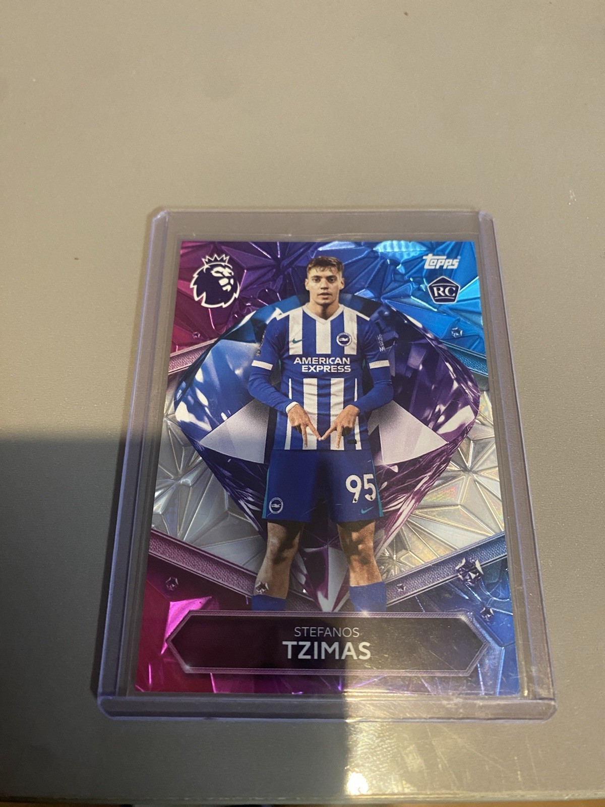 Topps 2026 1-500 Packs Premier League Stefanos Tzimas Brighton Diamond Rookie for sale on Ebay