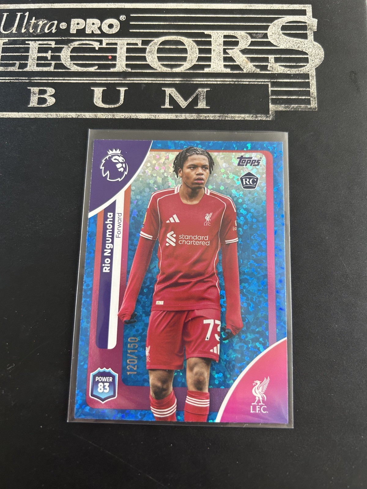 Topps Premier League 2026 Rio Ngumoha Blue Parallel Numbered 120/150 Liverpool for sale on Ebay