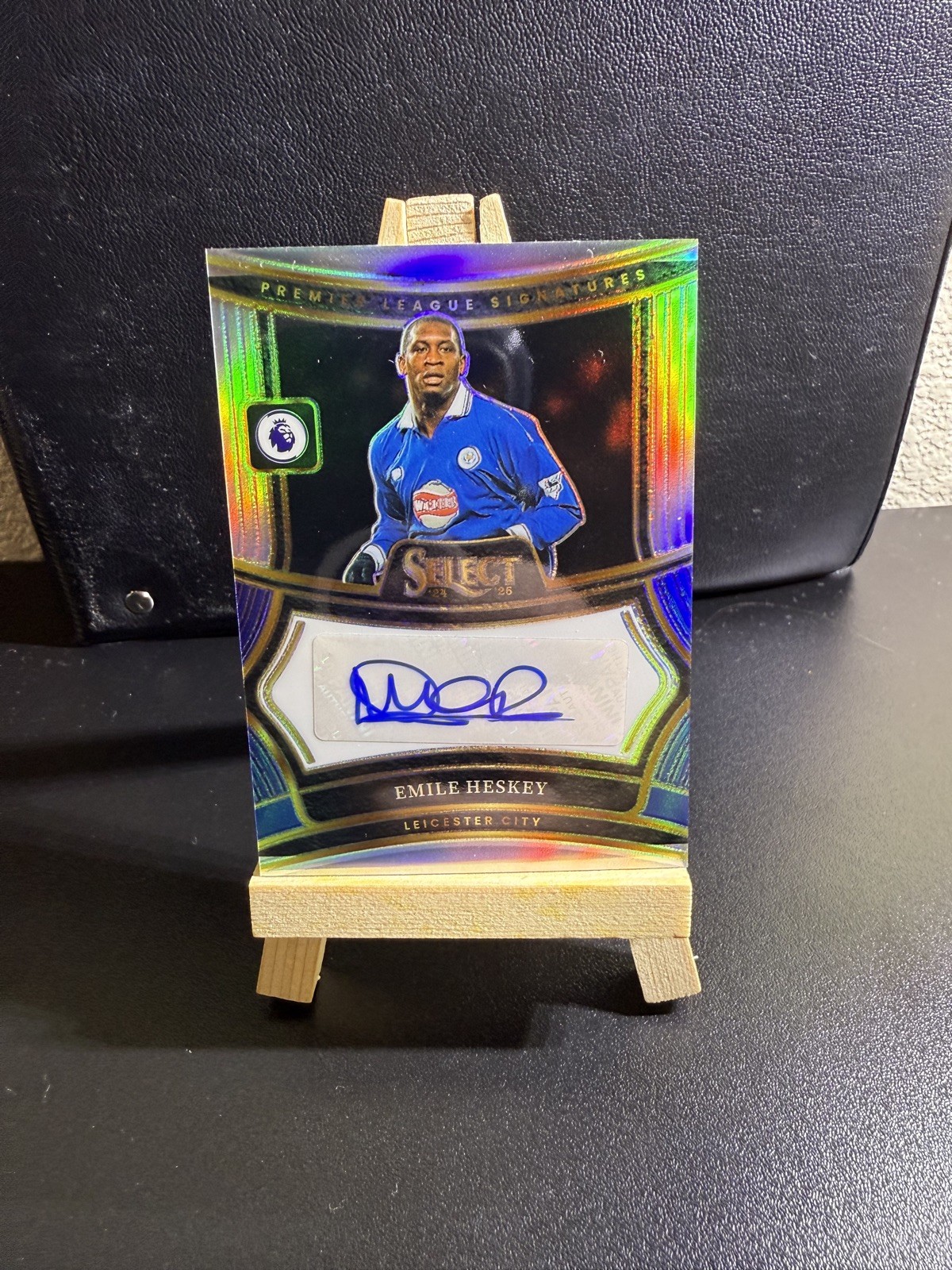 Emile Heskey Auto Panini Select Premier League 2024-25 Leicester City for sale on Ebay