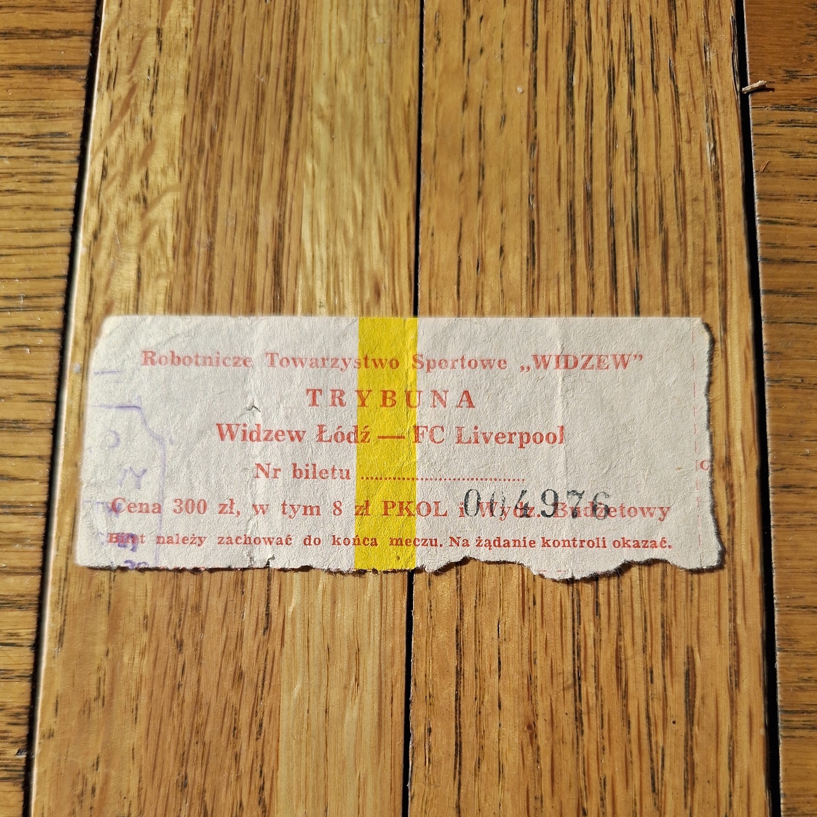 Widzew Lodz v Liverpool 1982 European Cup ticket stub  for sale on Ebay