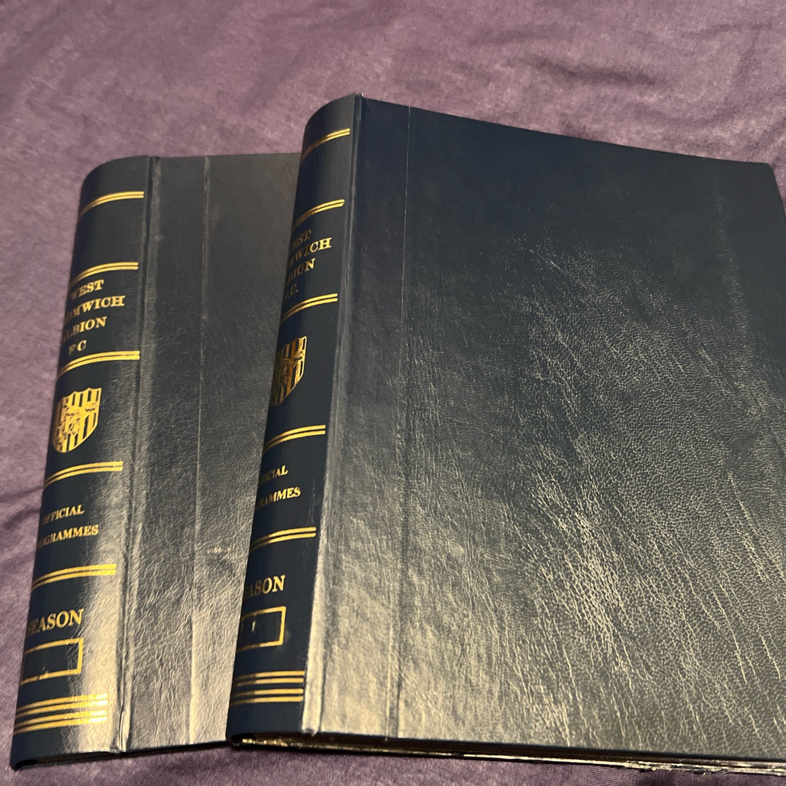2 x West Bromwich Albion Programme Binders - Official Club Item 1980s / 1990s for sale on Ebay