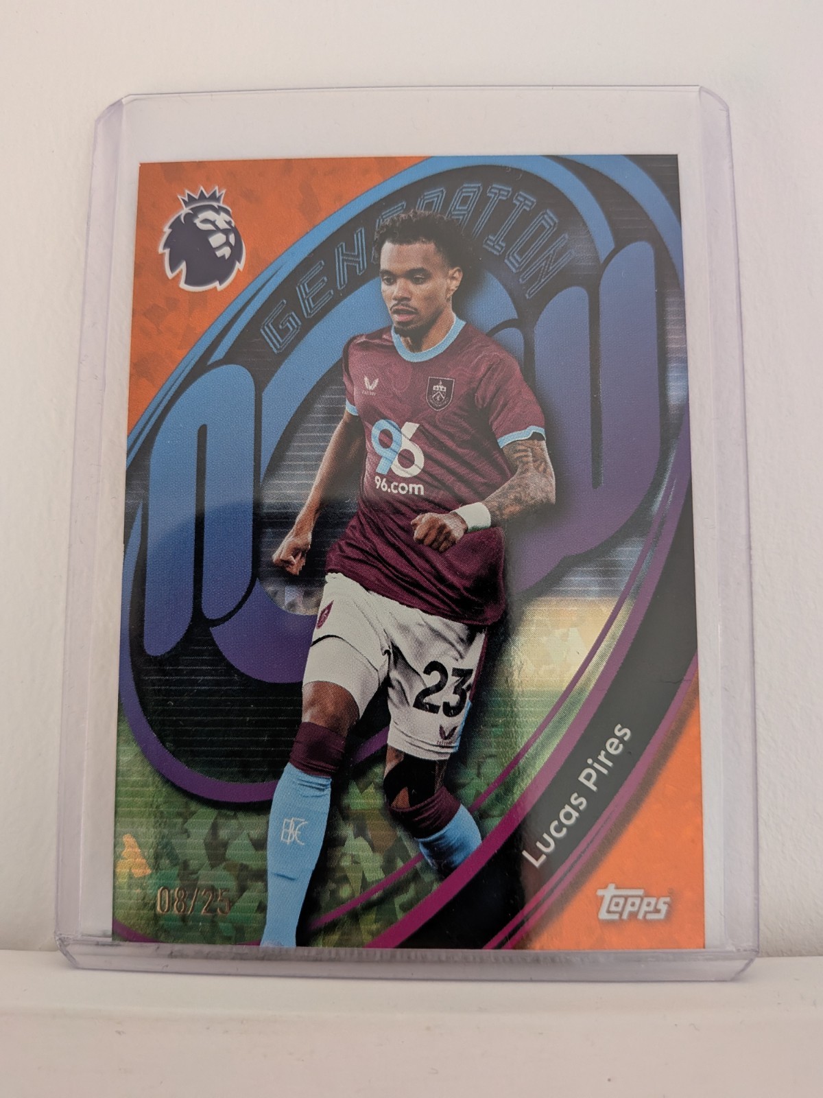 Topps Premier League 2025/26 Burnley Generation Now Lucas Pires Orange /25 for sale on Ebay