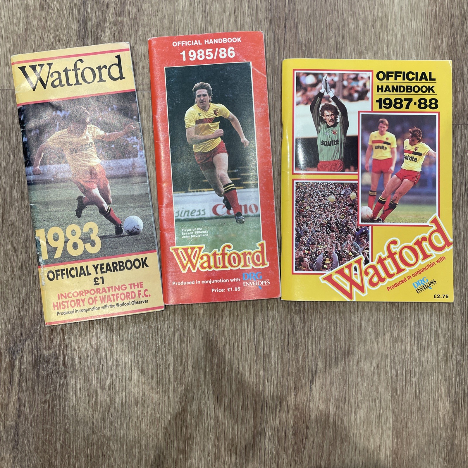 Watford FC 1980s Handbook Bundle Job Lot 83/84 85/86 87/88 for sale on Ebay