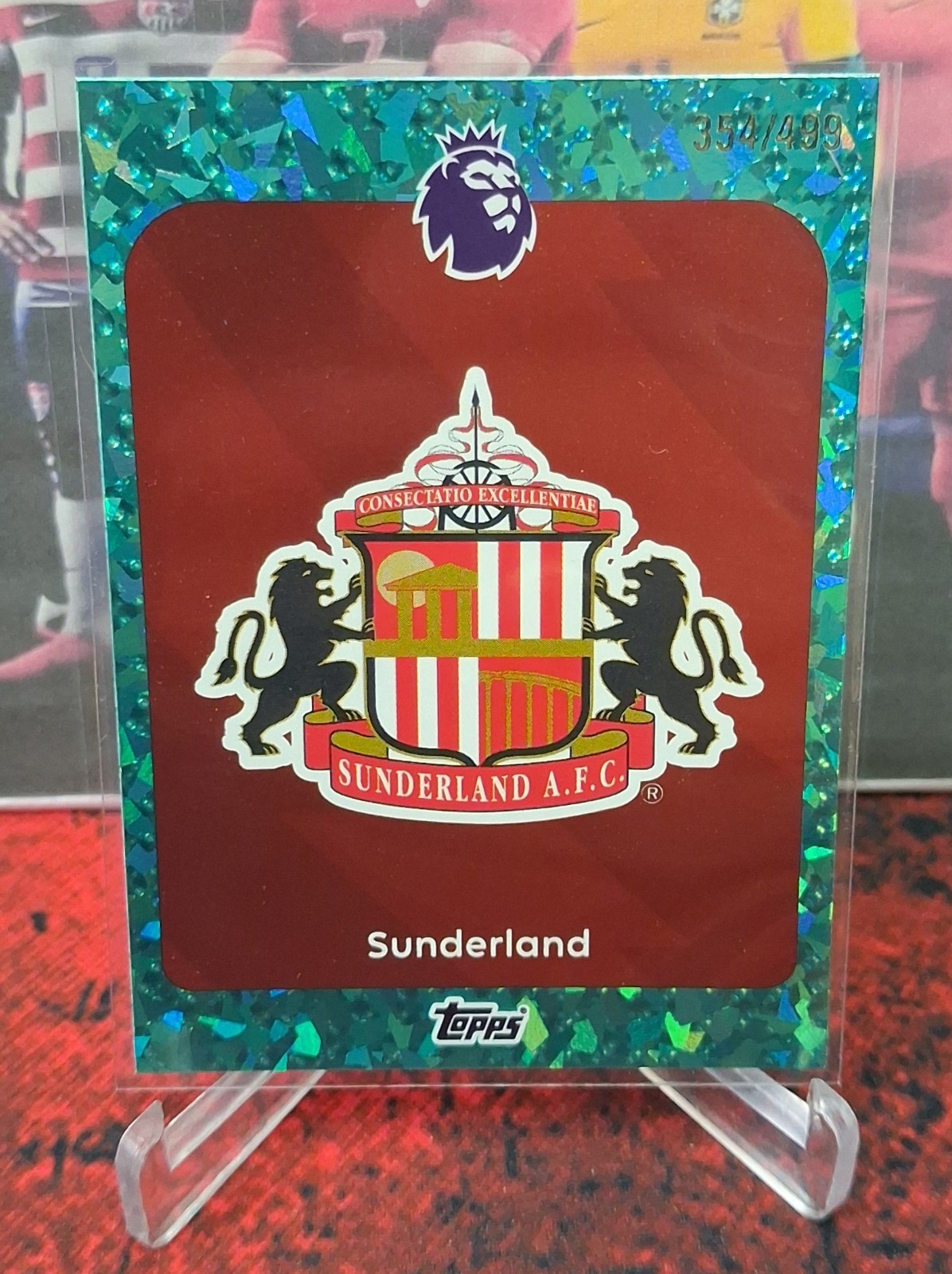 2026 Topps Premier League Sunderland Badge #343 Aqua /499 Sunderland for sale on Ebay