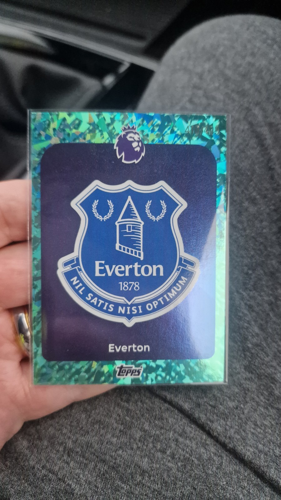 Topps Premier League 2026 RARE Aqua Diamond Numbered Parallel /499 Everton Badge for sale on Ebay