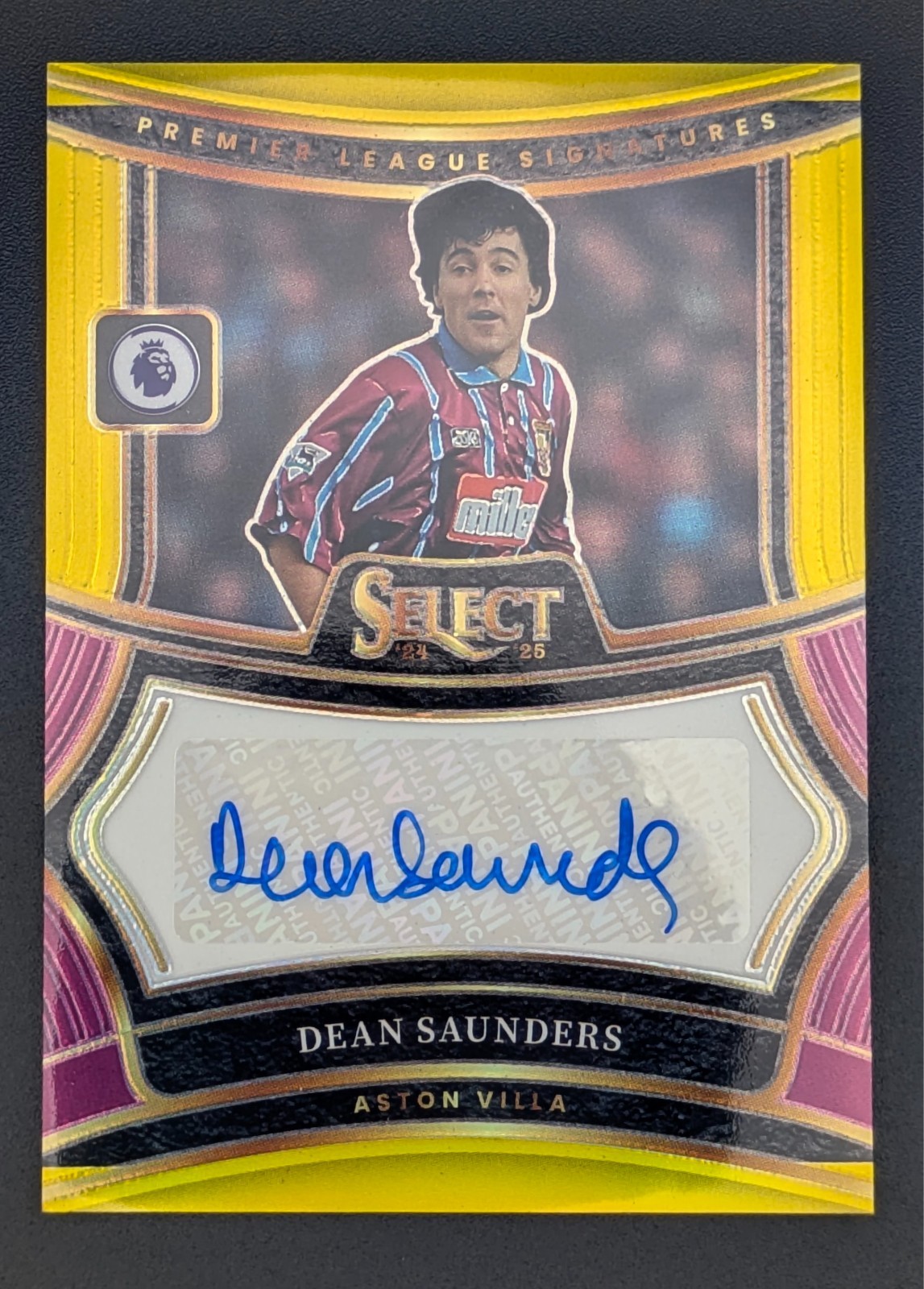Dean Saunders Gold Auto /10 – Aston Villa 2024-25 Panini Select Premier League for sale on Ebay