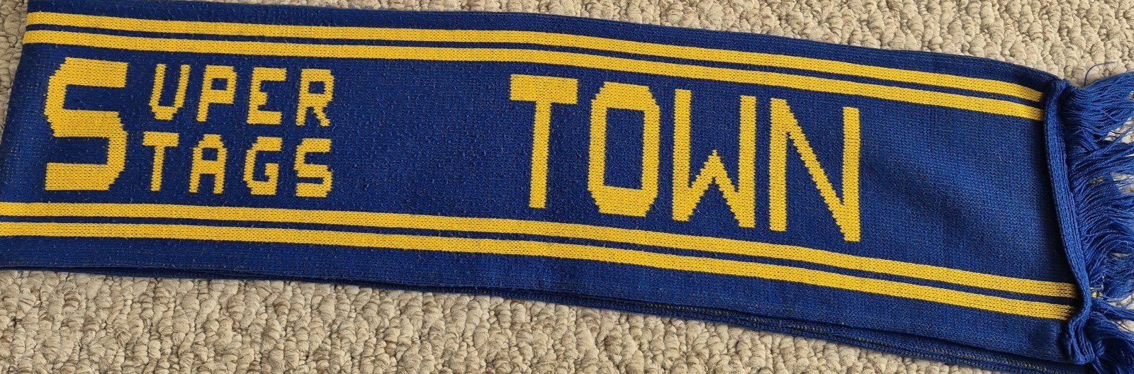Mansfield Town FC Colours Football Supporters Scarf for sale on Ebay