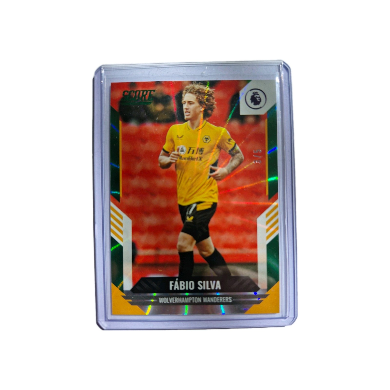 Fabio Silva Wolves Panini Score 2021-22 Green Laser 3/5 for sale on Ebay