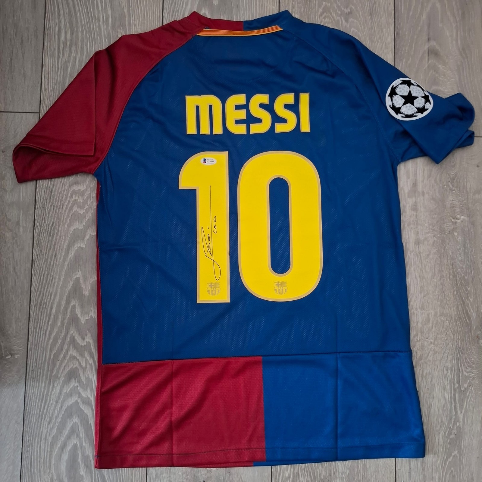 Lionel Messi Hand Signed Barcelona Beckett Witnessed Shirt  for sale on Ebay