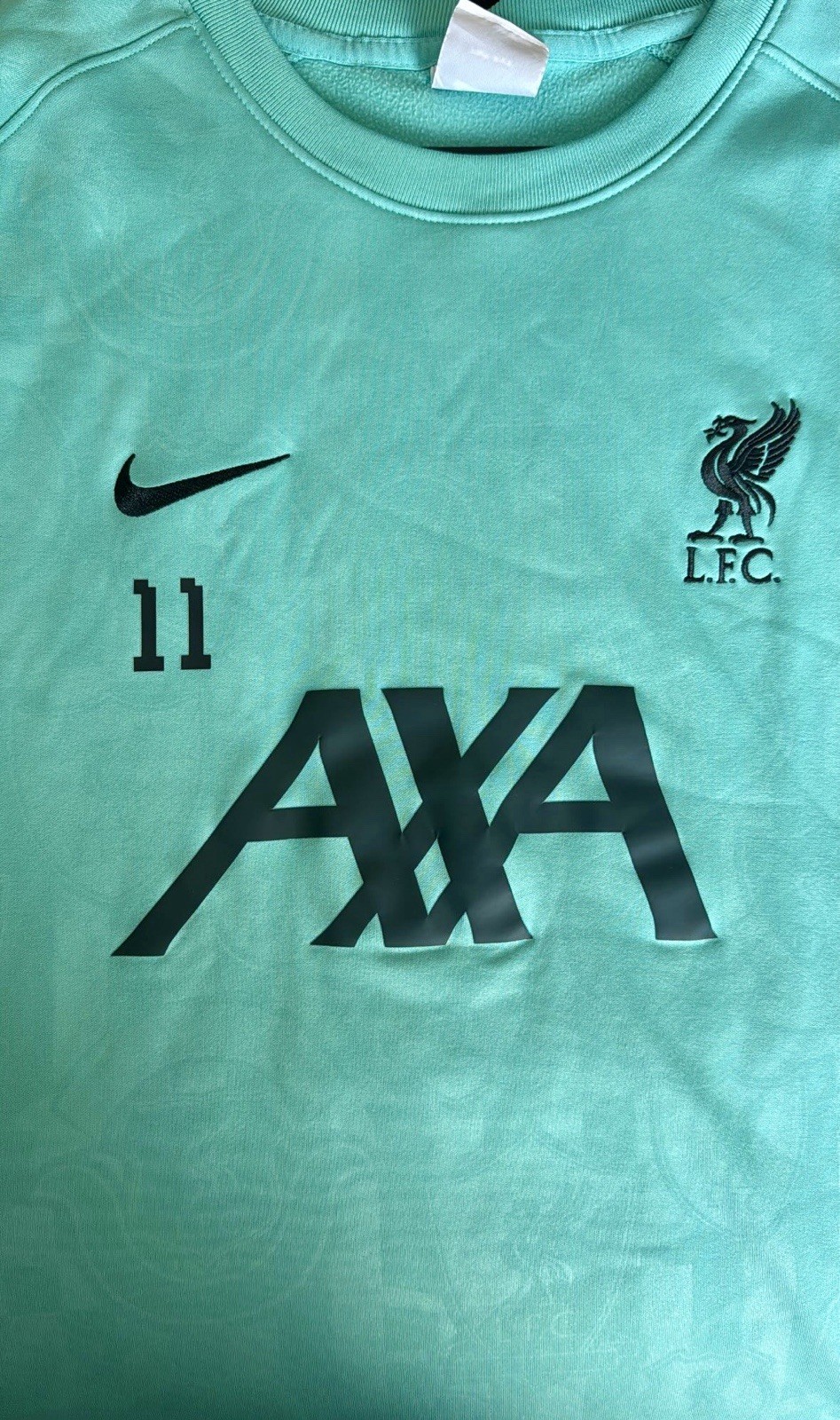 Mo Salah Liverpool Pre Match Up Jumper Size Large 24-25 Season WORN by Salah for sale on Ebay