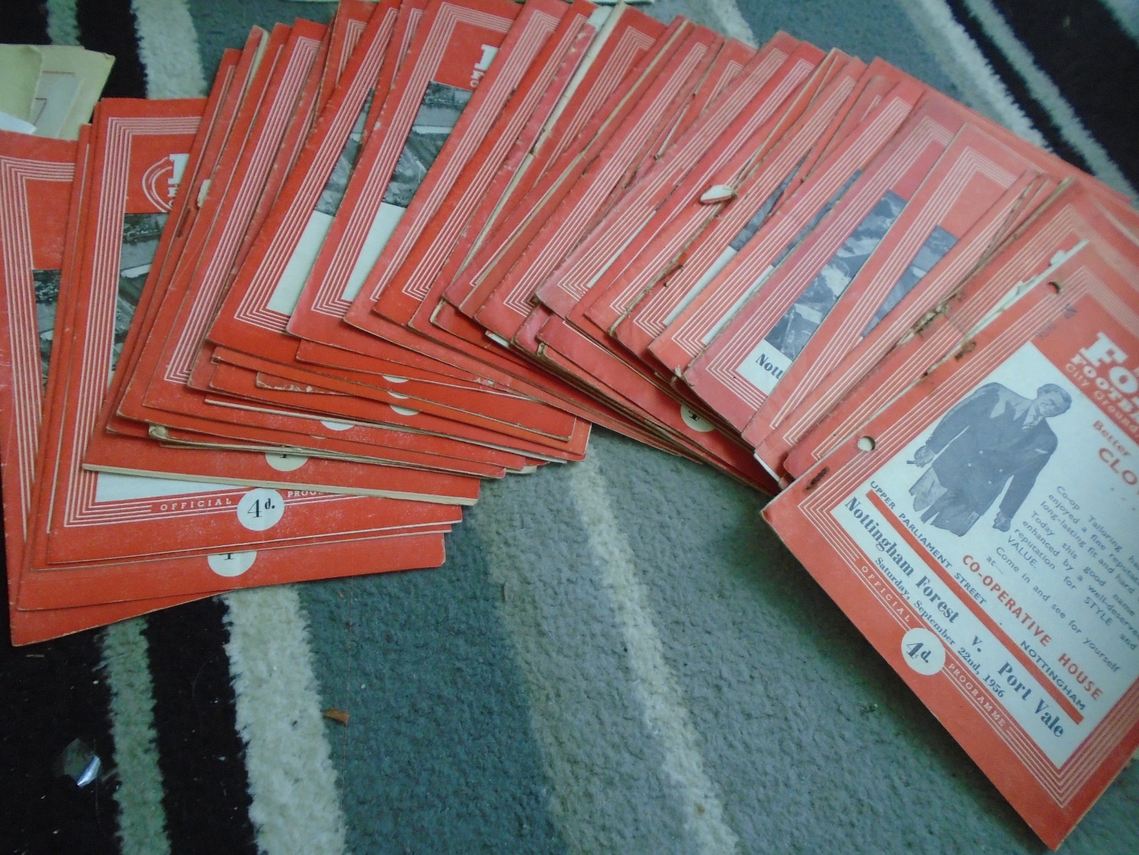 NOTTINGHAM FOREST HOMES 1956-7 TO 1959-60 X 49 ISSUES ALL LISTED for sale on Ebay