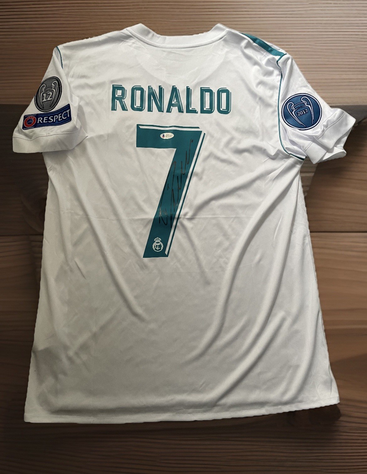 Cristiano Ronaldo Authentic Hand Signed Real Madrid Jersey Shirt Beckett  for sale on Ebay