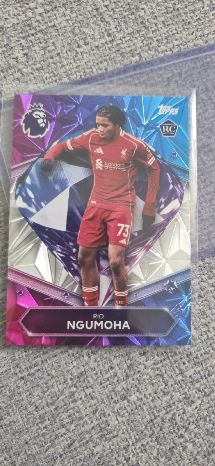 Topps Premier League 2025/2026 Diamond RC Rio Ngumoha Liverpool FC for sale on Ebay